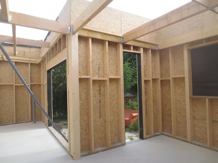 Extension ossature bois Caen